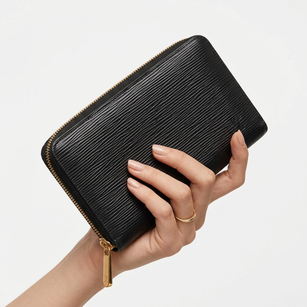 Louis Vuitton Black EPI Zippy Wallet - M61857