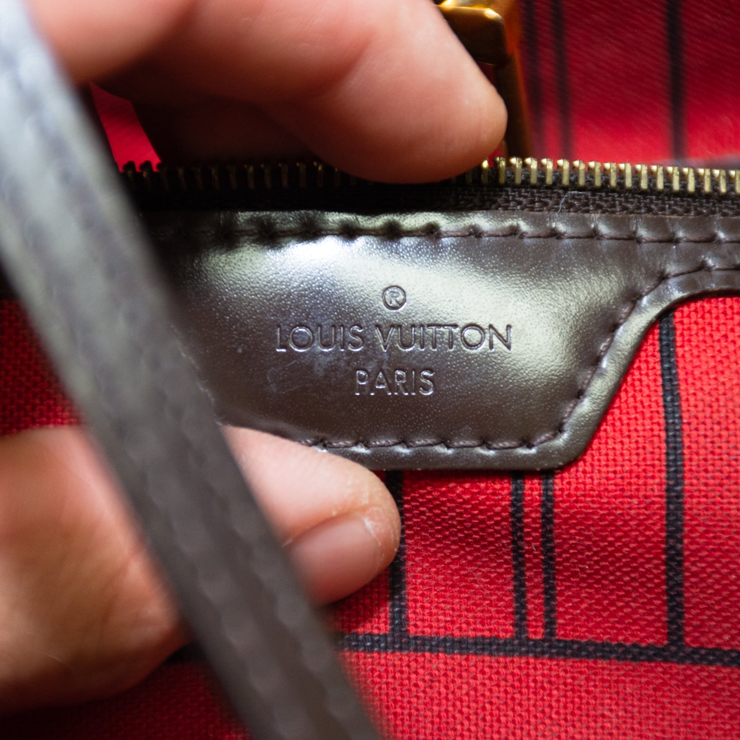 Louis Vuitton Damier Ebene Neverfull GM Tote