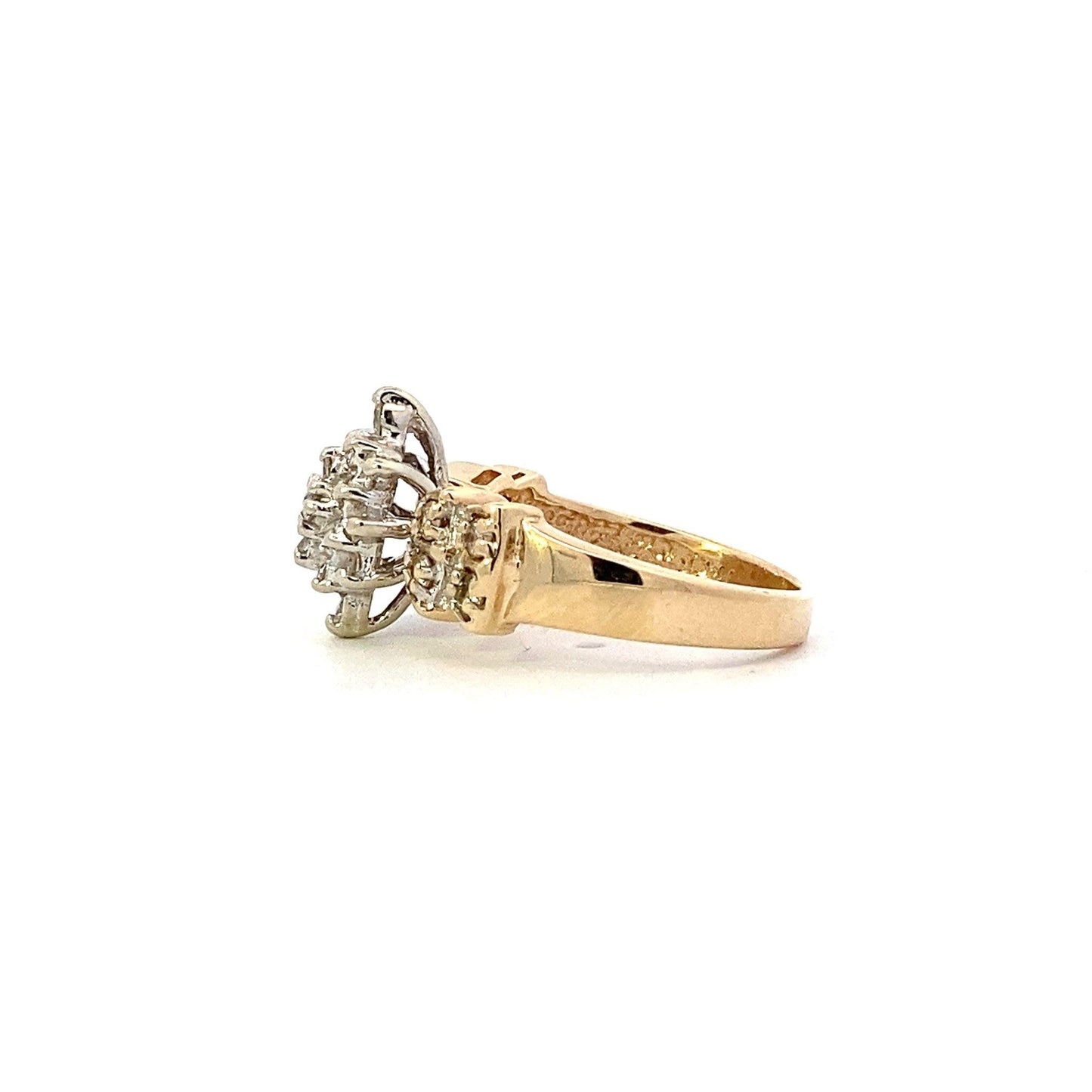 14K Yellow Gold Diamond Ring - 0.54ct