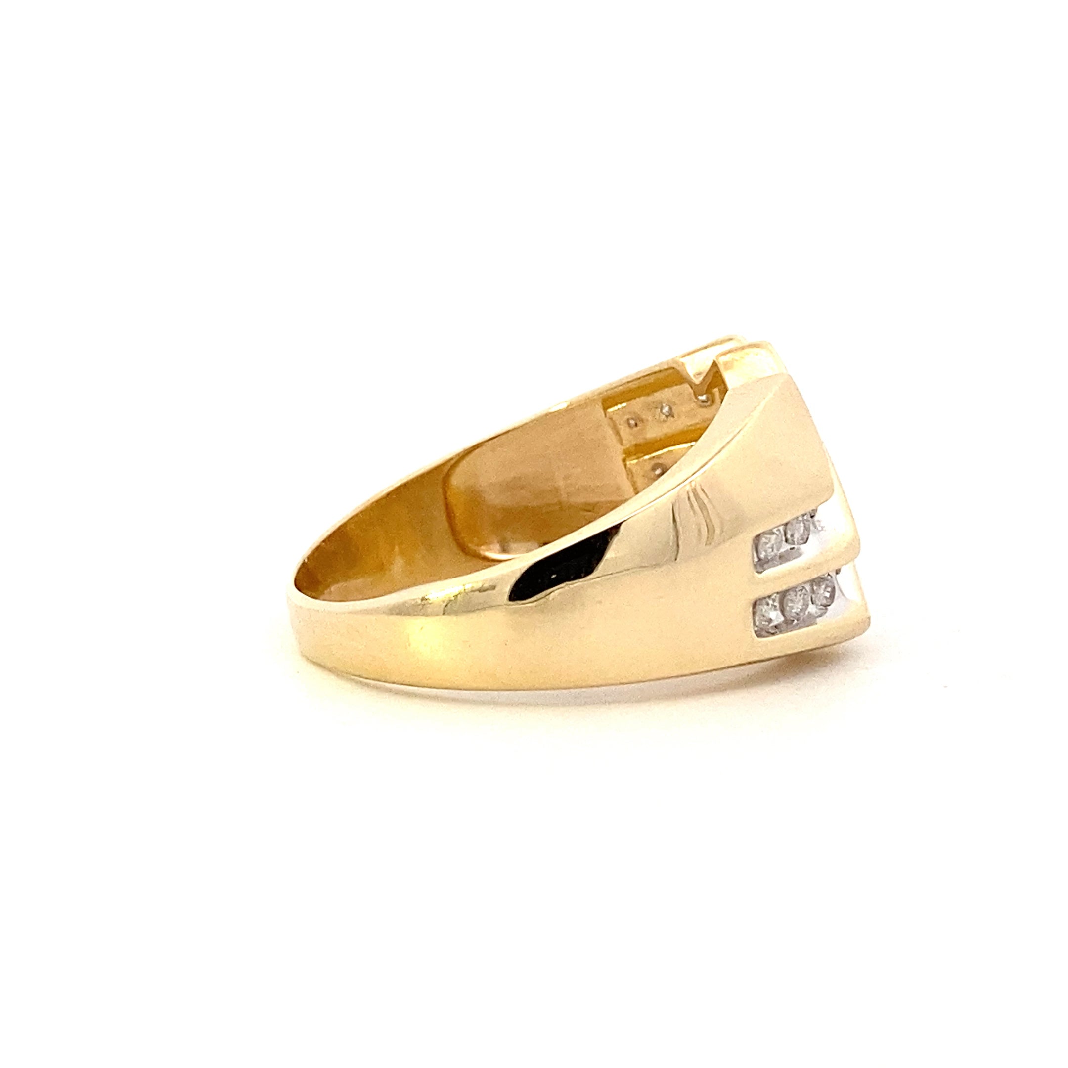 10K Yellow Gold Diamond Ring - 0.48ct