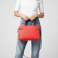 Michael Kors Karla Sangria Medium EW Leather Satchel
