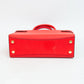 Michael Kors Karla Sangria Medium EW Leather Satchel