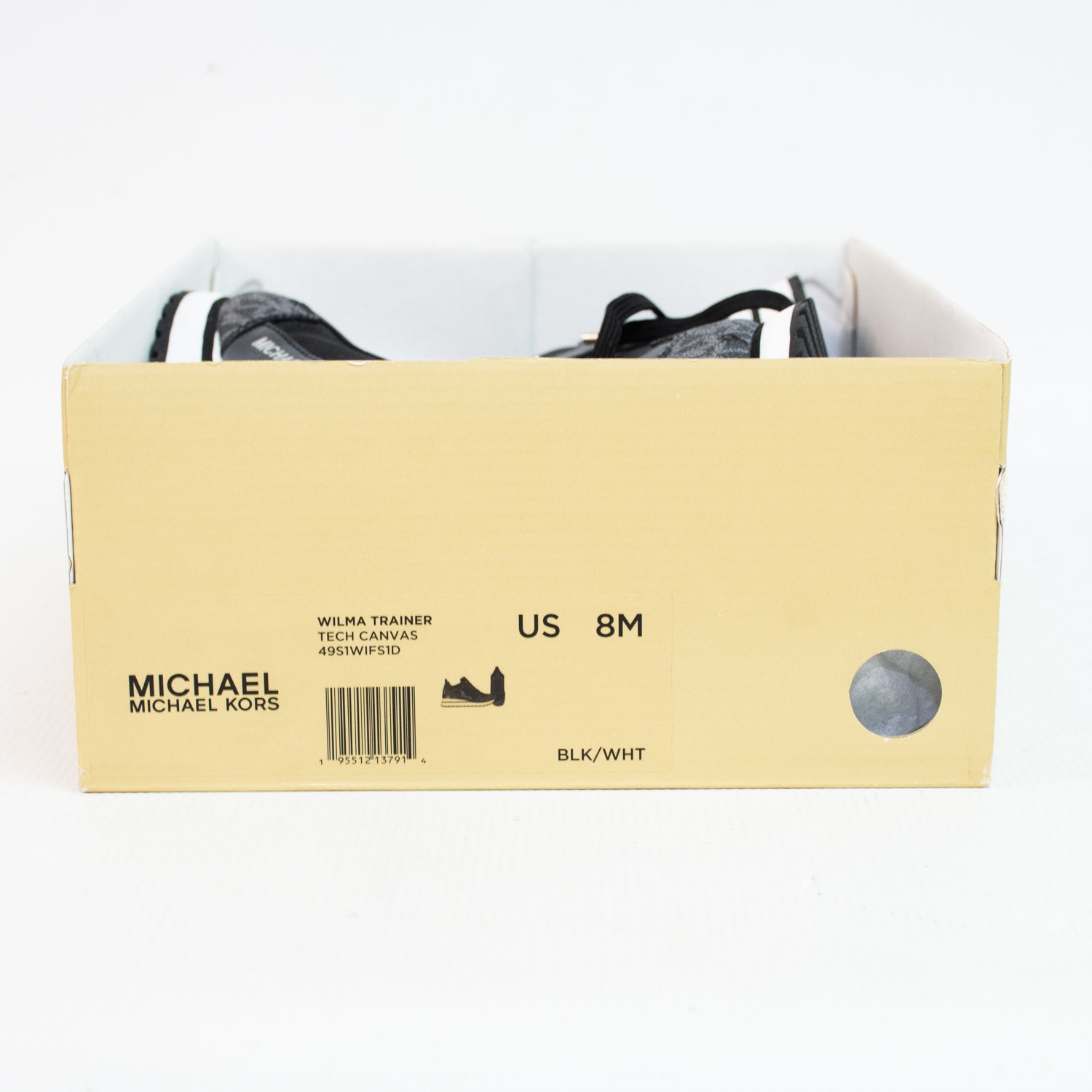 Michael Kors Wilma Mixed Media Trainer Shoes - US 8
