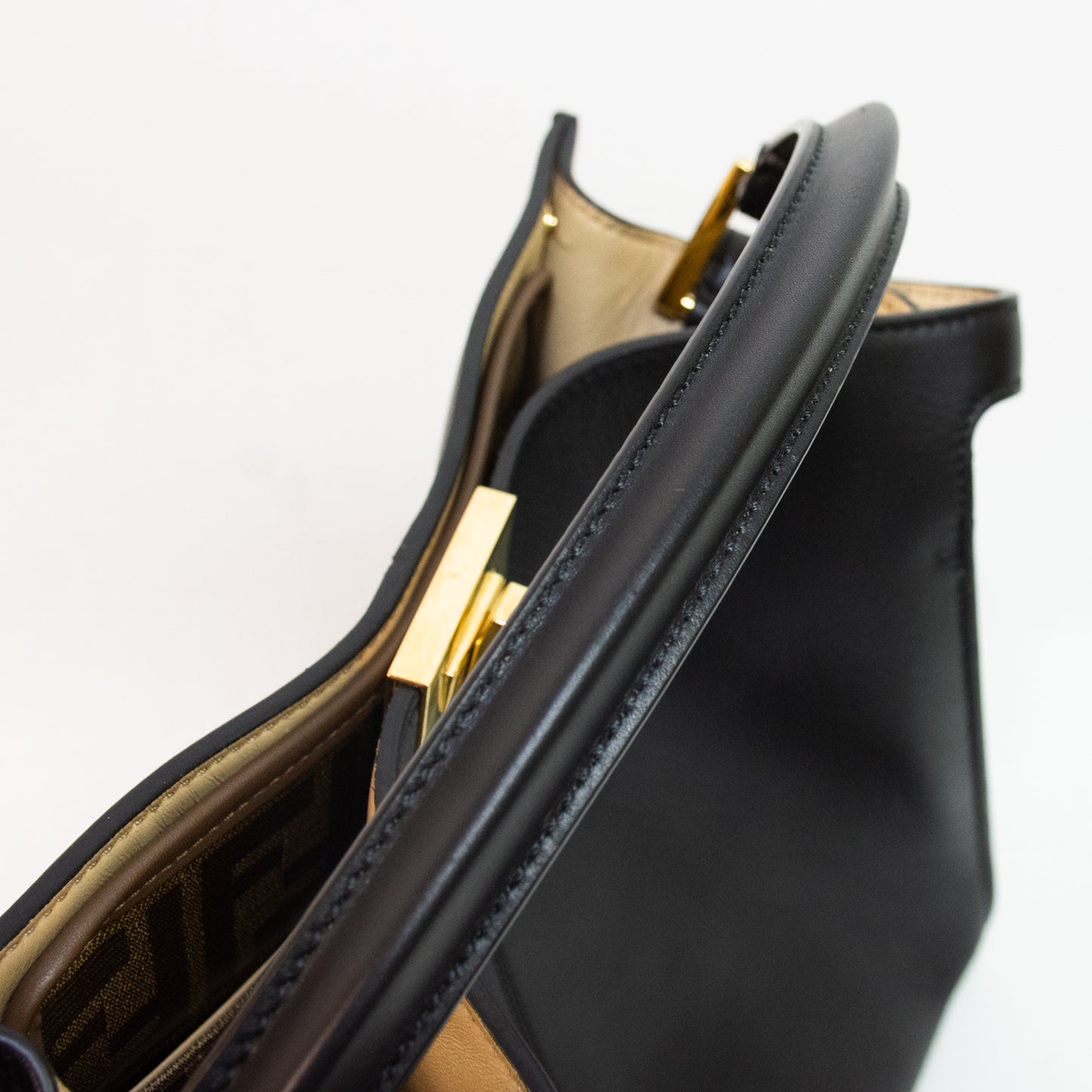 Fendi Peekaboo X-Lite Medium Black Shoulder Bag