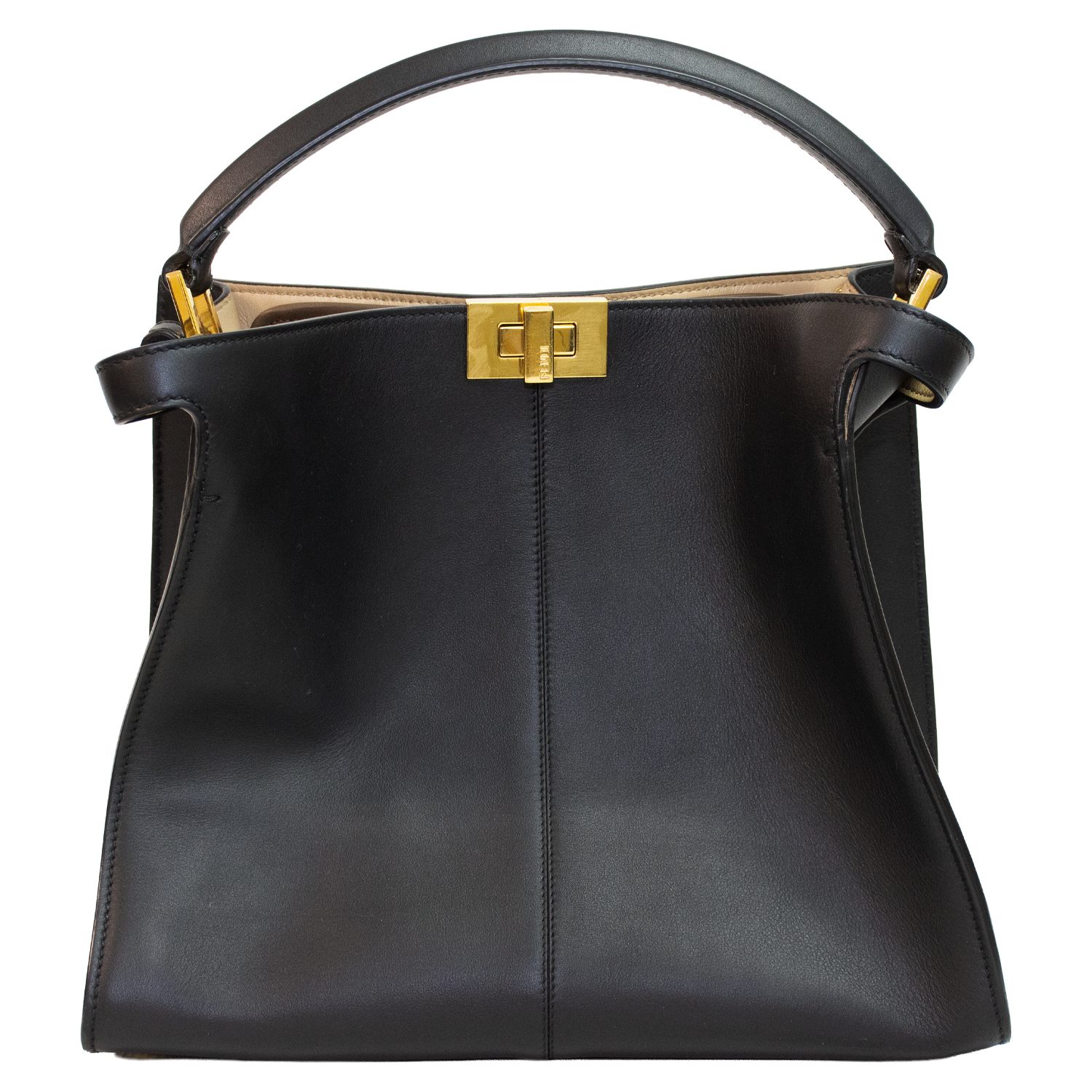 Fendi Peekaboo X-Lite Medium Black Shoulder Bag