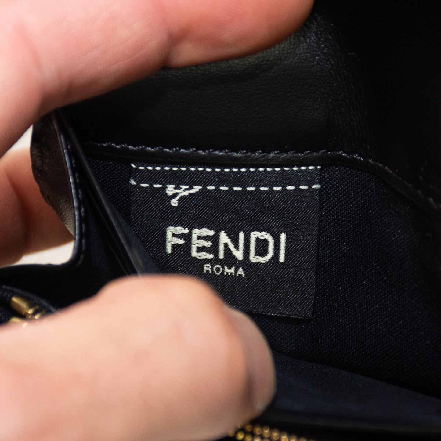 Fendi Nero Calf Leather Wallet