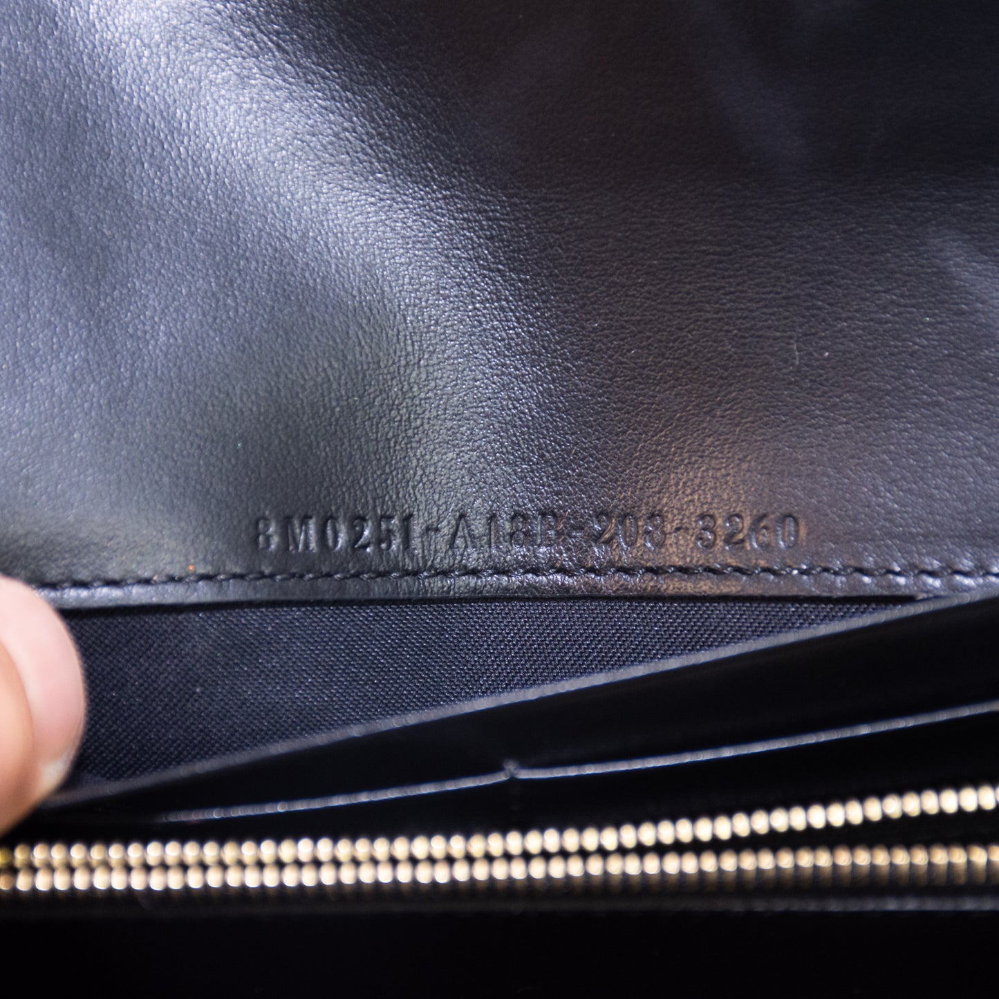 Fendi Nero Calf Leather Wallet