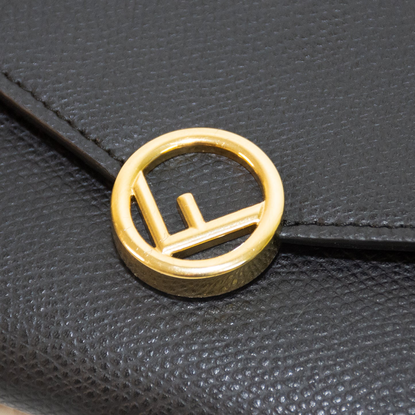 Fendi Nero Calf Leather Wallet