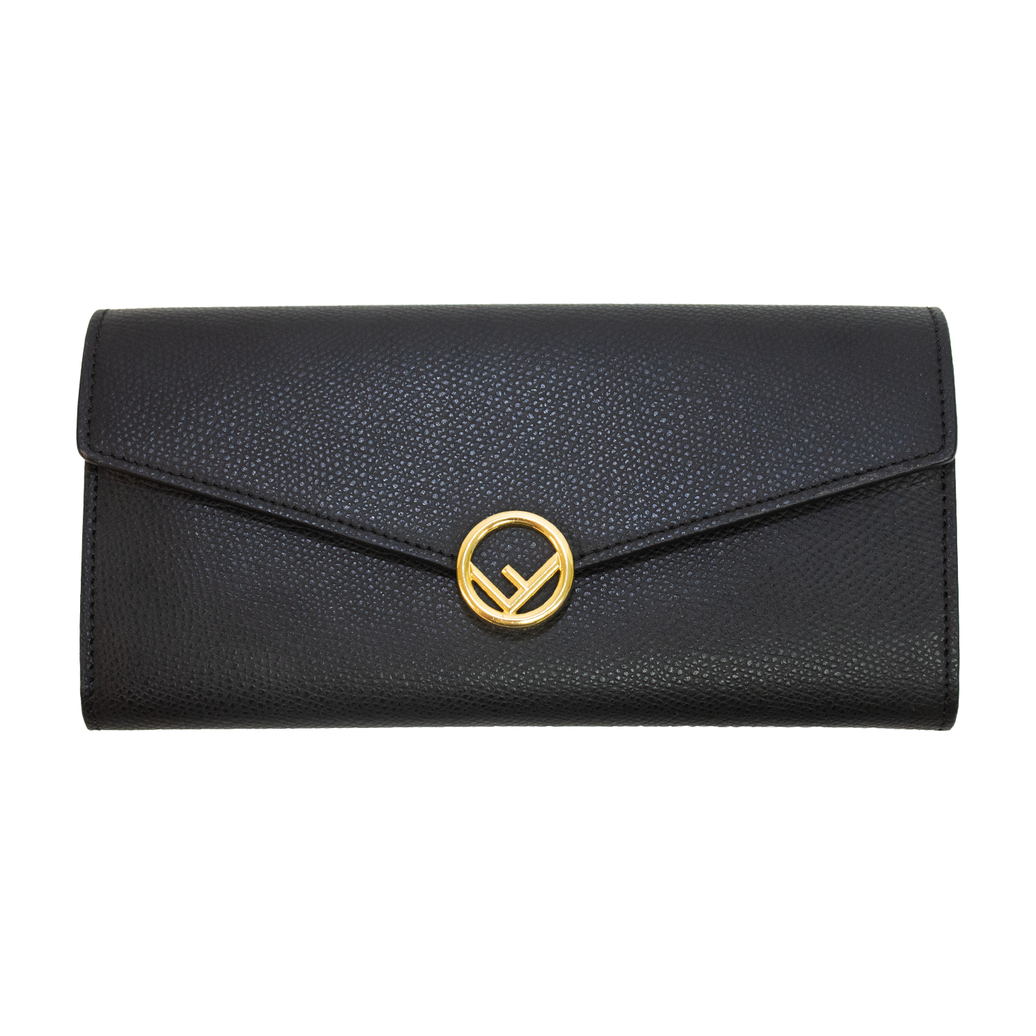 Fendi Nero Calf Leather Wallet