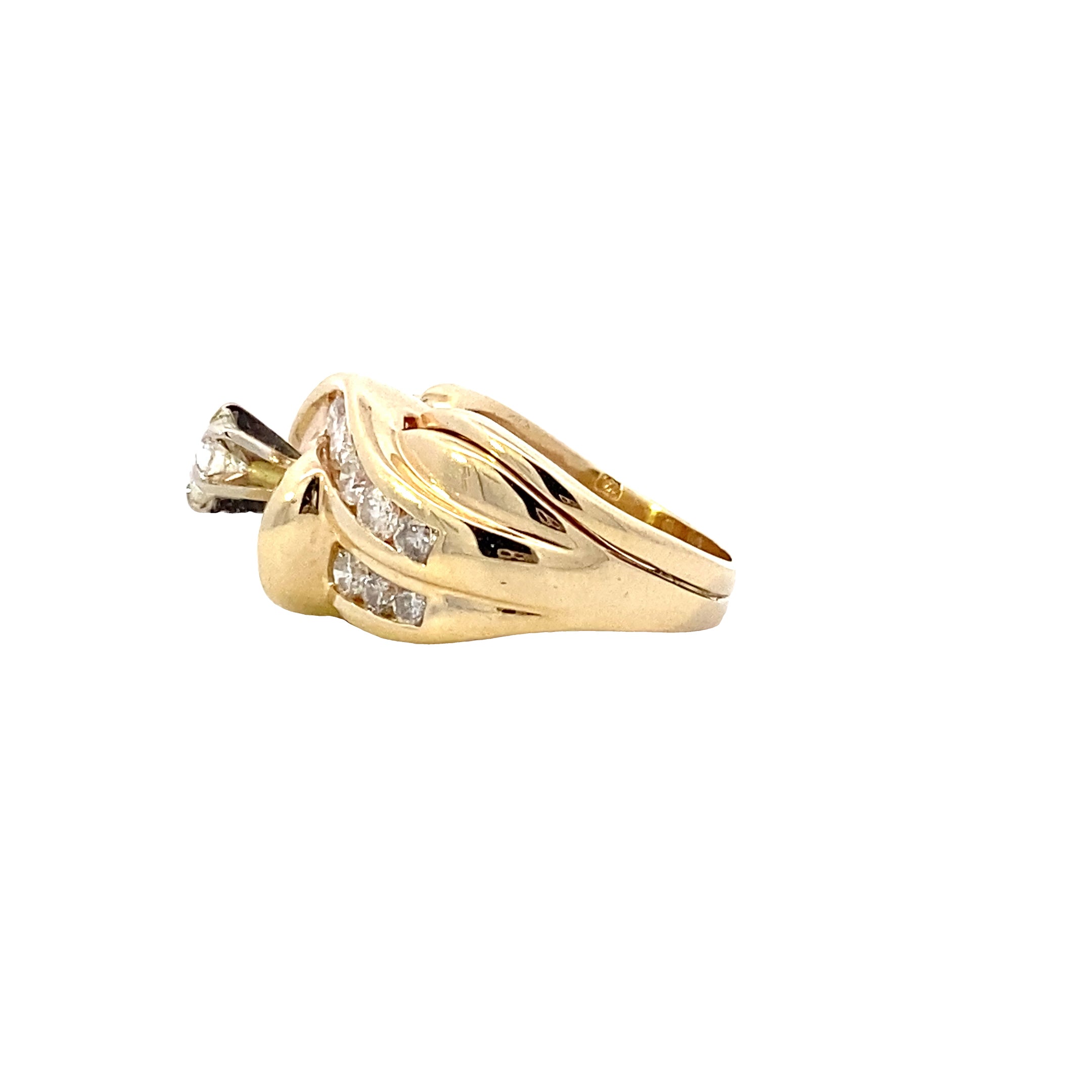 14K Yellow Gold Diamond Ring - 1.44ct