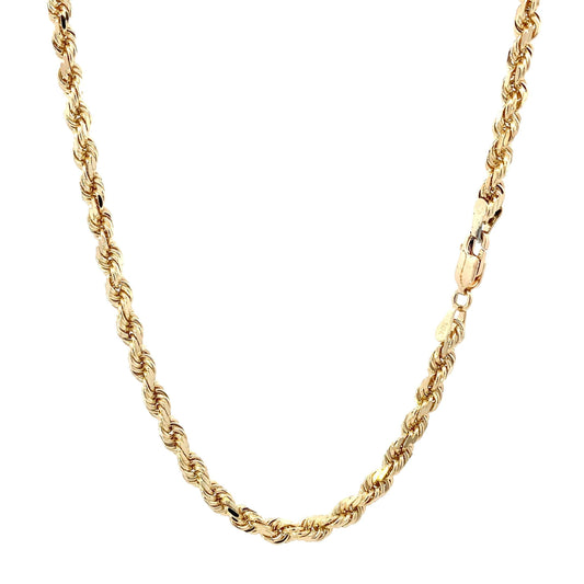 10K Yellow Gold 20" Rope Chain