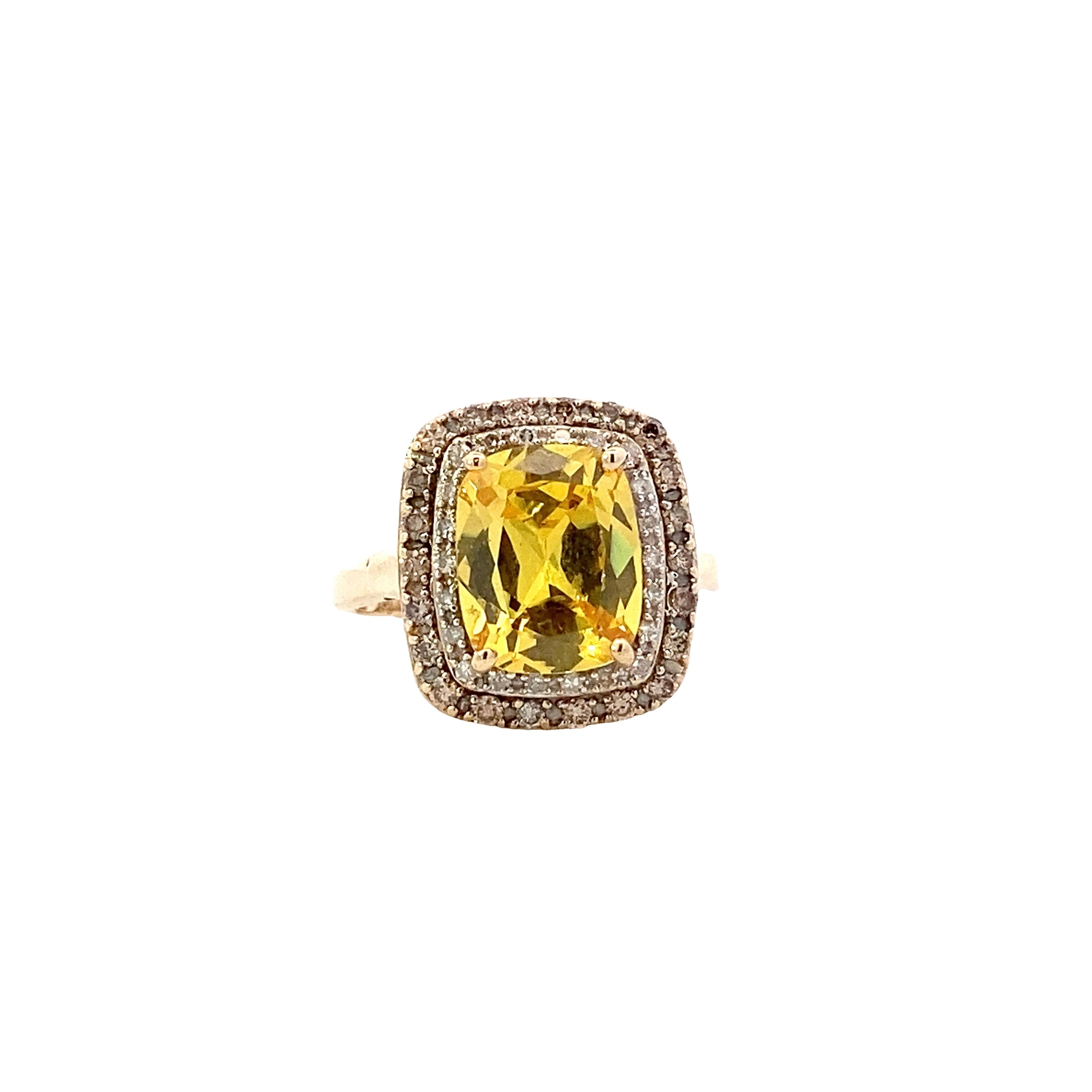 14K Yellow Gold Women's Diamond Ring - 0.26ct