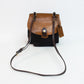 Dooney & Bourke Alto Black Nylon Brown Leather Cross Body Bag