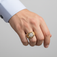 14K Yellow Gold Diamond Nugget Ring - 0.70ct