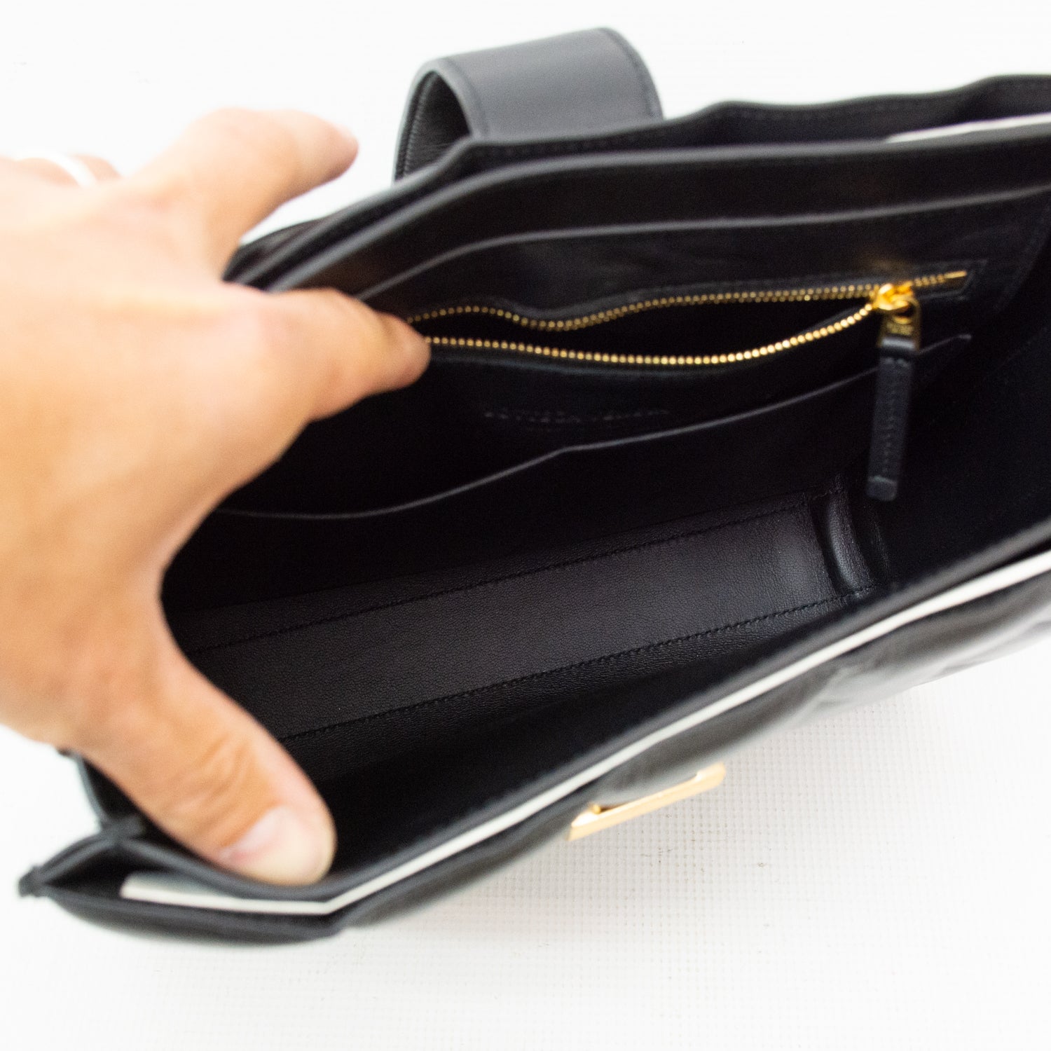 Bottega Veneta Marie Slim Black Padded Tote