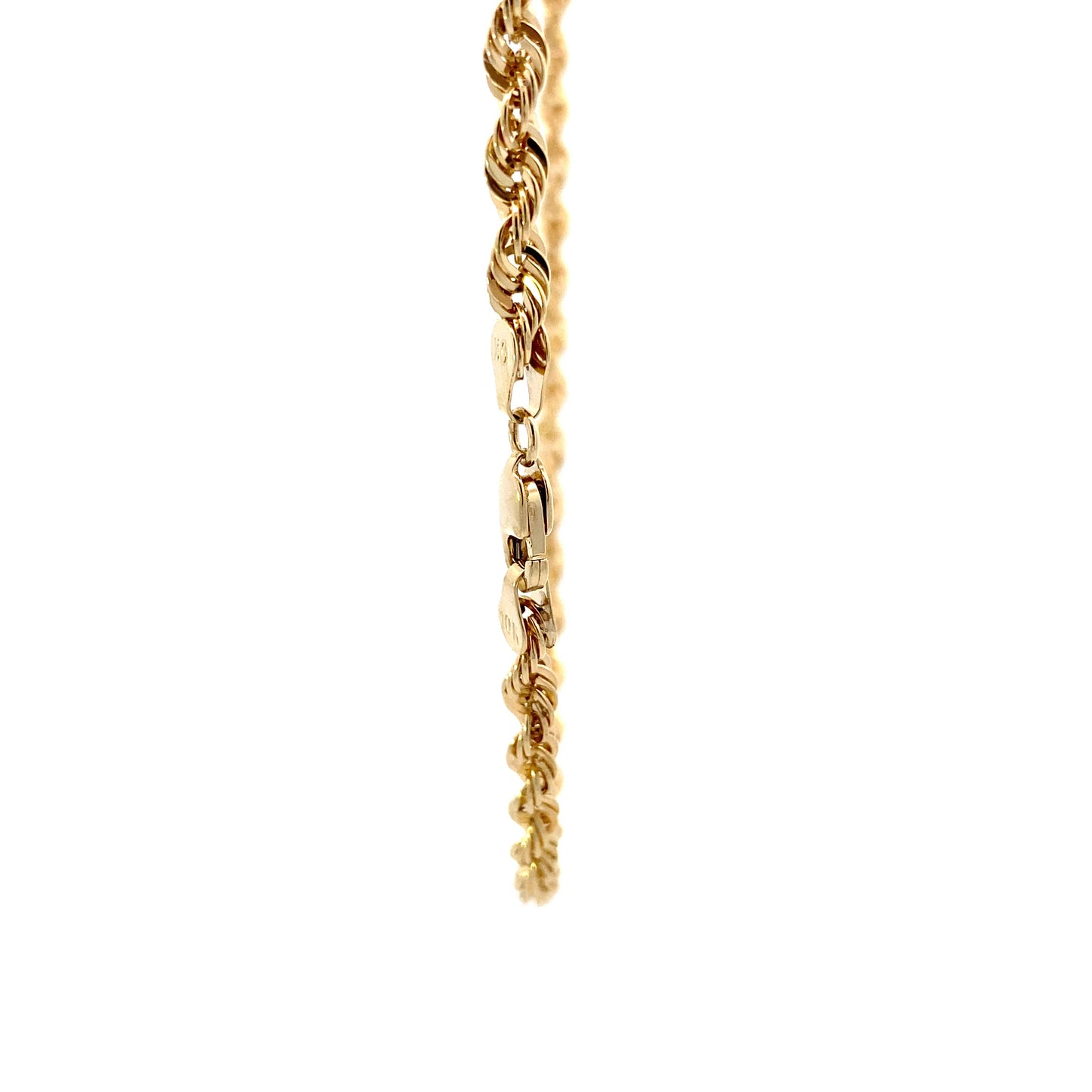 10K Yellow Gold 24" Hollow Rope Chain