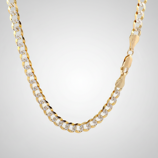 14K Yellow Gold 26" DC Curb Chain