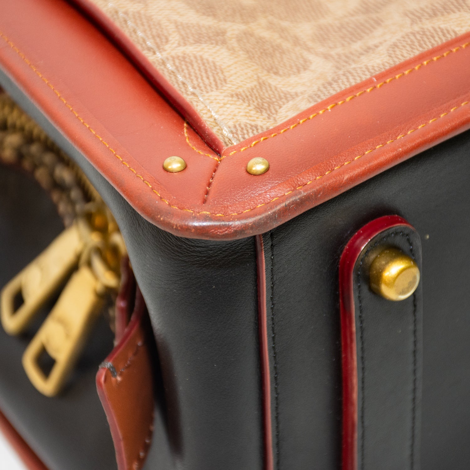 Coach 38845 Dreamer Signature Canvas Snakeskin Handbag