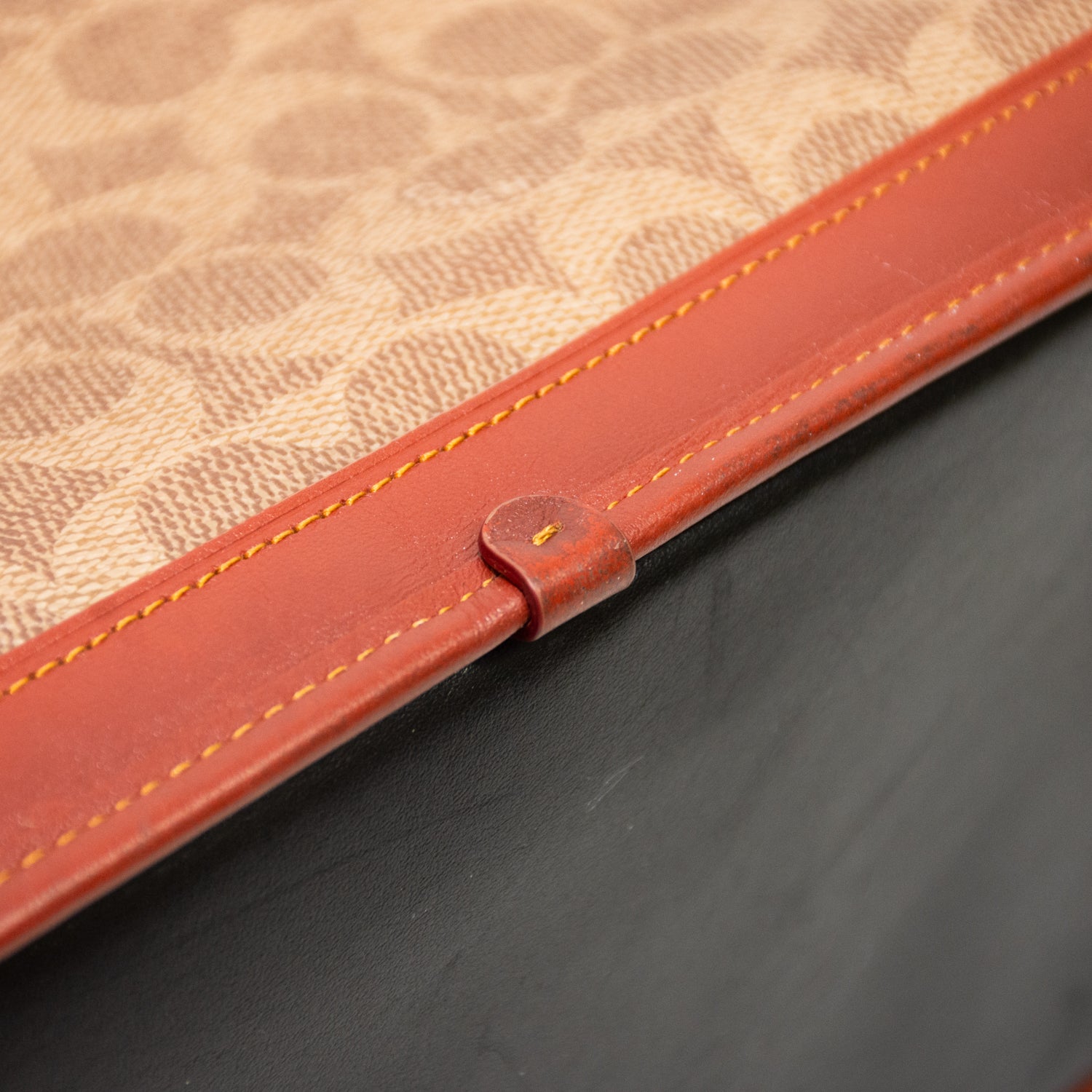 Coach 38845 Dreamer Signature Canvas Snakeskin Handbag