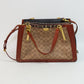 Coach 38845 Dreamer Signature Canvas Snakeskin Handbag