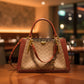 Coach 38845 Dreamer Signature Canvas Snakeskin Handbag
