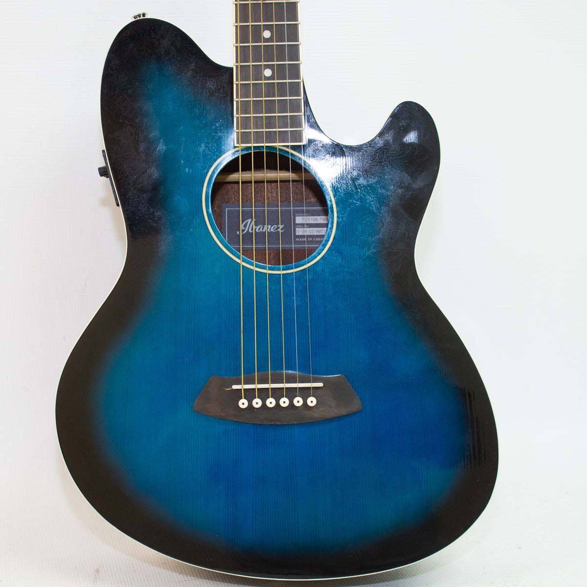 Ibanez Talman TCY10E-TBS Acoustic-Electric Guitar - Blueburst