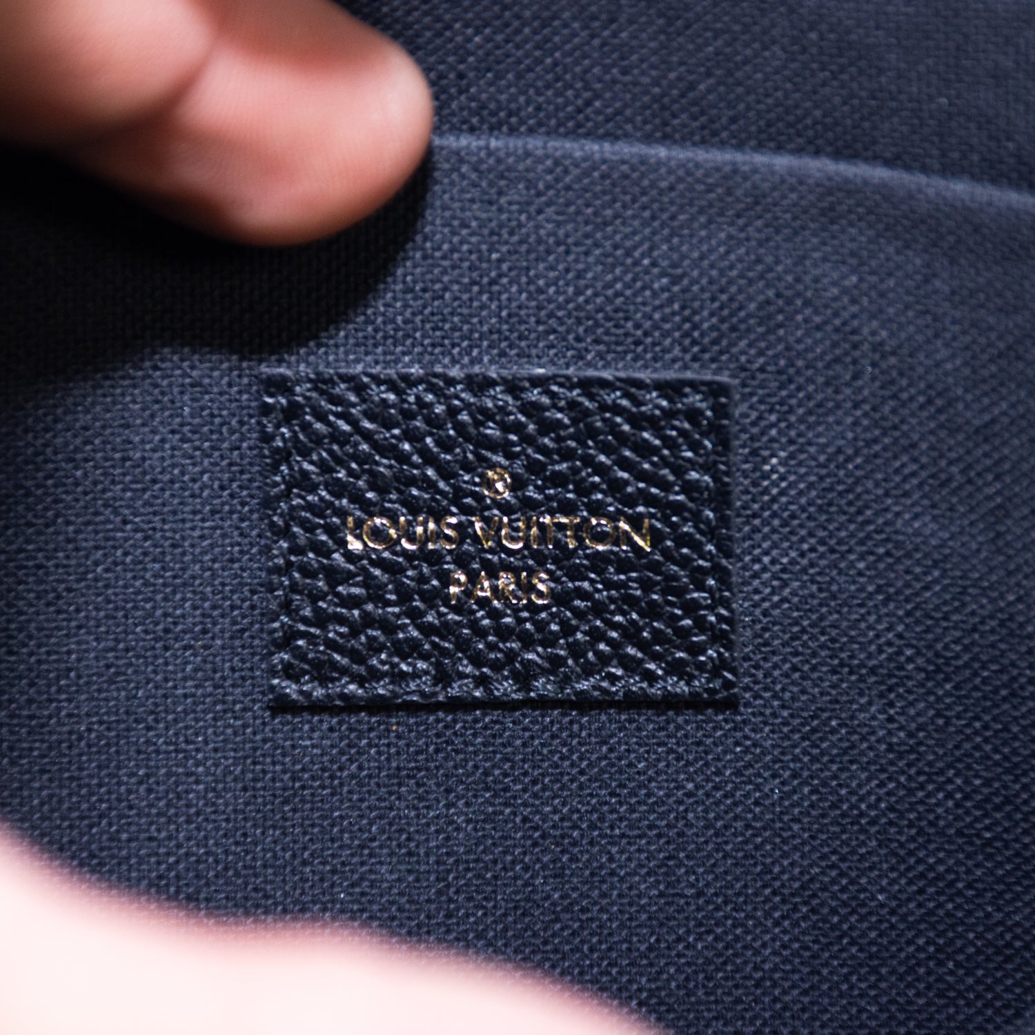 Louis Vuitton Monogram Empreinte Pouchette Chain Wallet - M64064