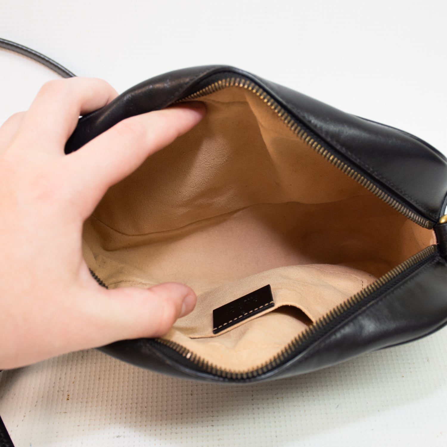 Gucci Marmont Small Black Shoulder Bag - 447632