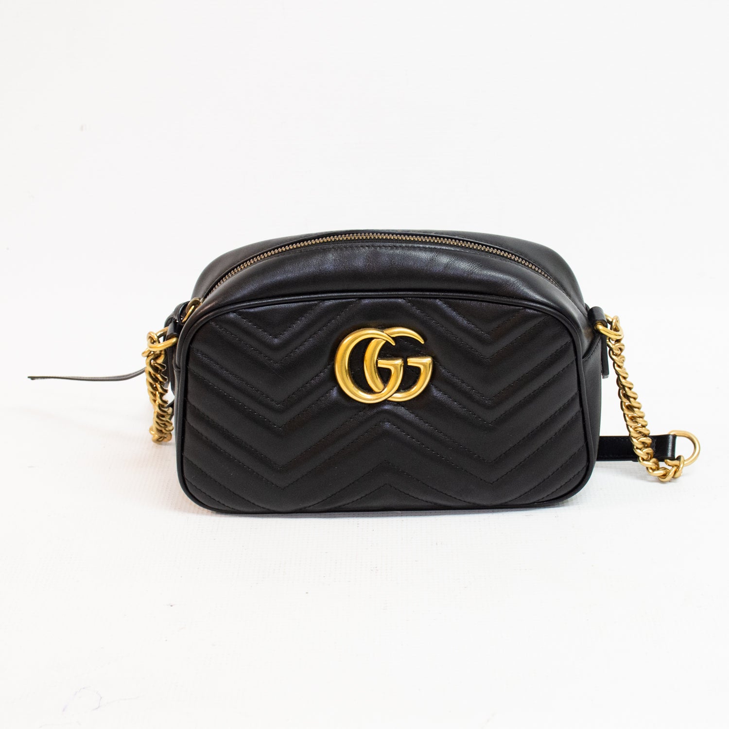 Gucci Marmont Small Black Shoulder Bag - 447632