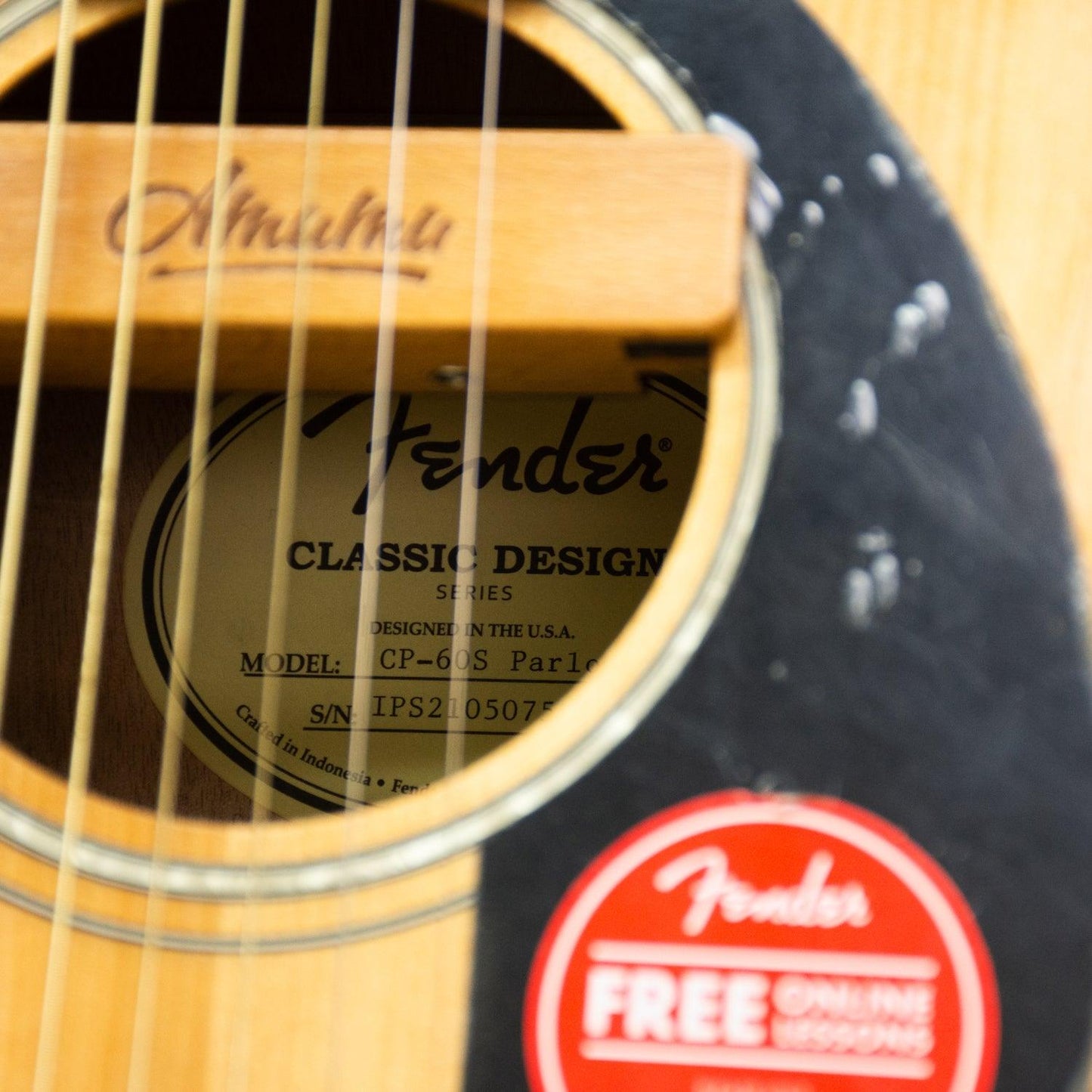 Fender Classic Design CP-60s Parlor / Nat Acoustic Guitar