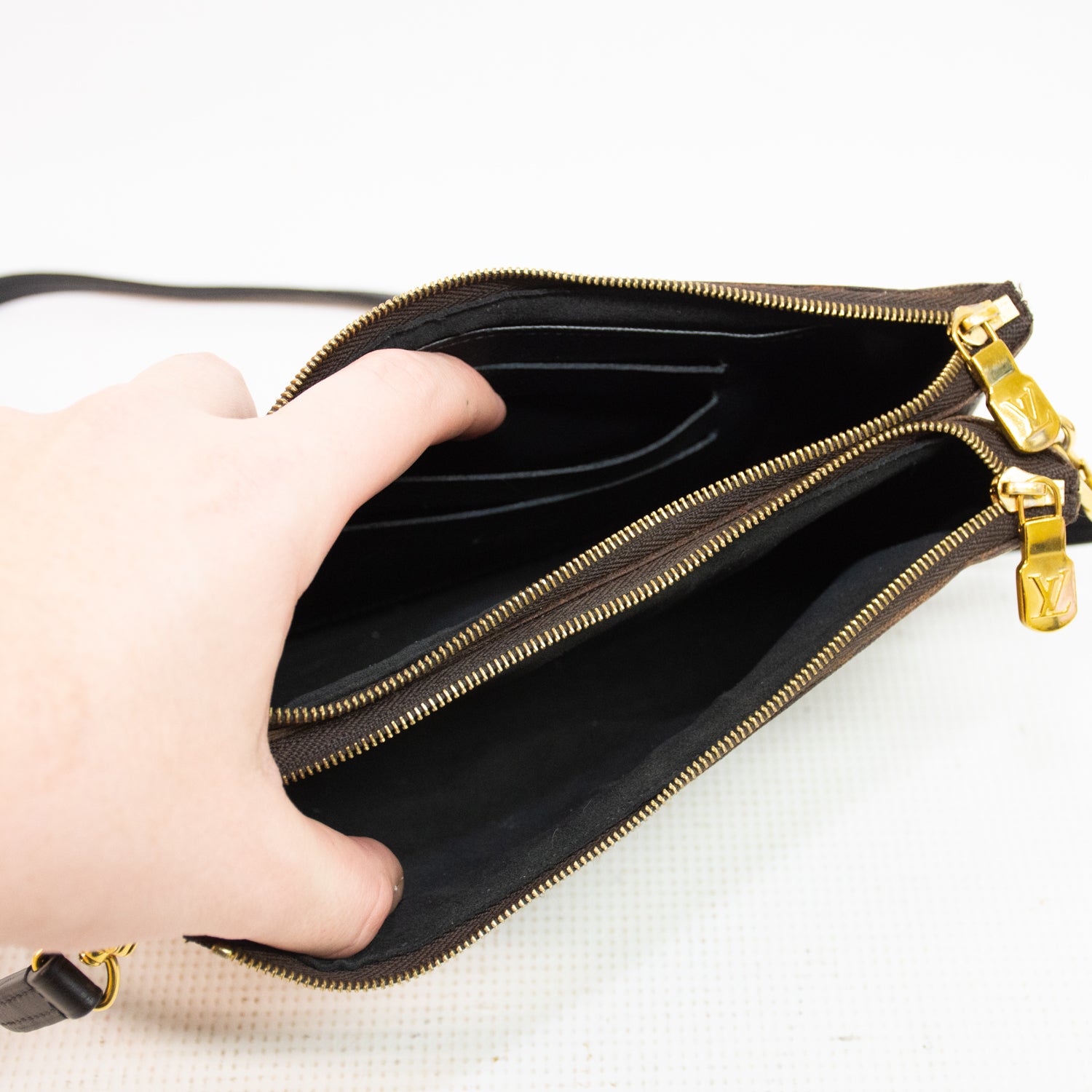 Louis Vuitton M69203 Double Zipper Pochette Shoulder Bag