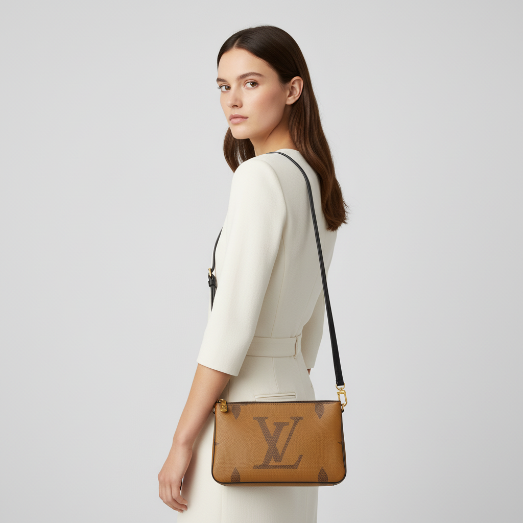 Louis Vuitton M69203 Double Zipper Pochette Shoulder Bag