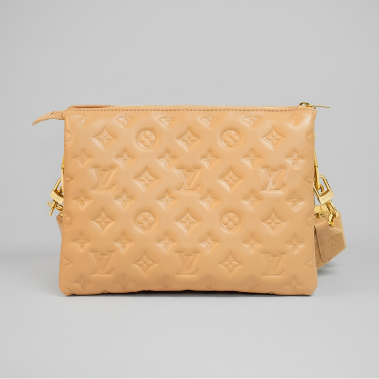 Louis Vuitton M577991 Coussin PM Camel Gold Chain Cross Body Bag