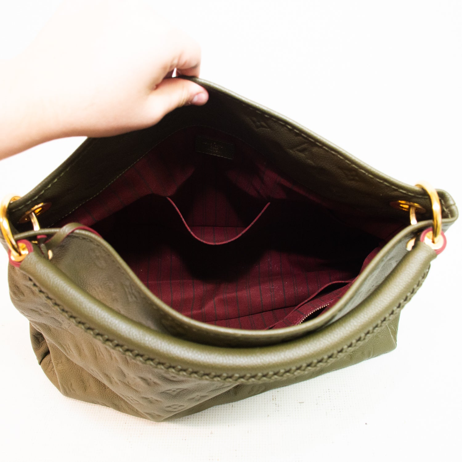 Louis Vuitton Artsy MM Green Hobo Shoulder Bag - M43876