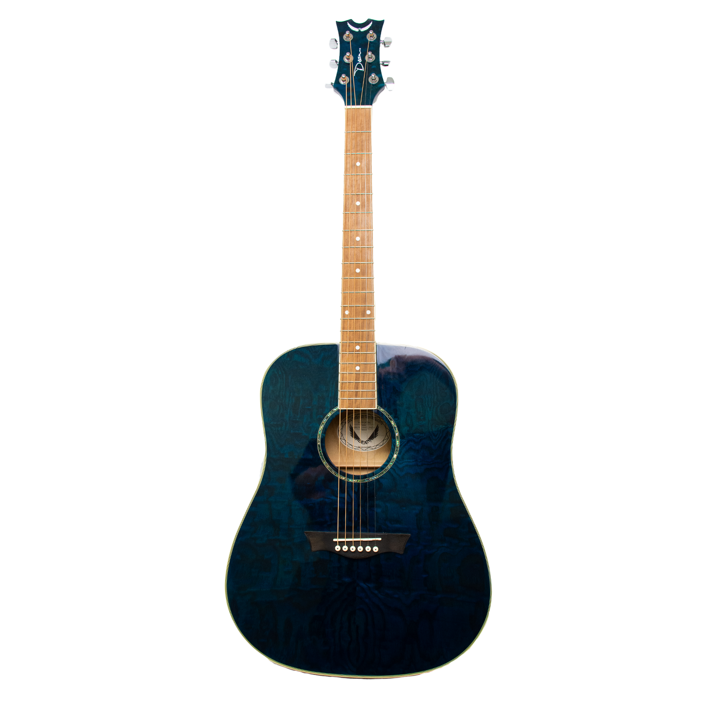 Dean AXS Dreadnought Quilt Ash Acoustic Guitar - AXDQATBL