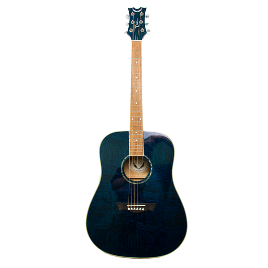 Dean AXS Dreadnought Quilt Ash Acoustic Guitar - AXDQATBL