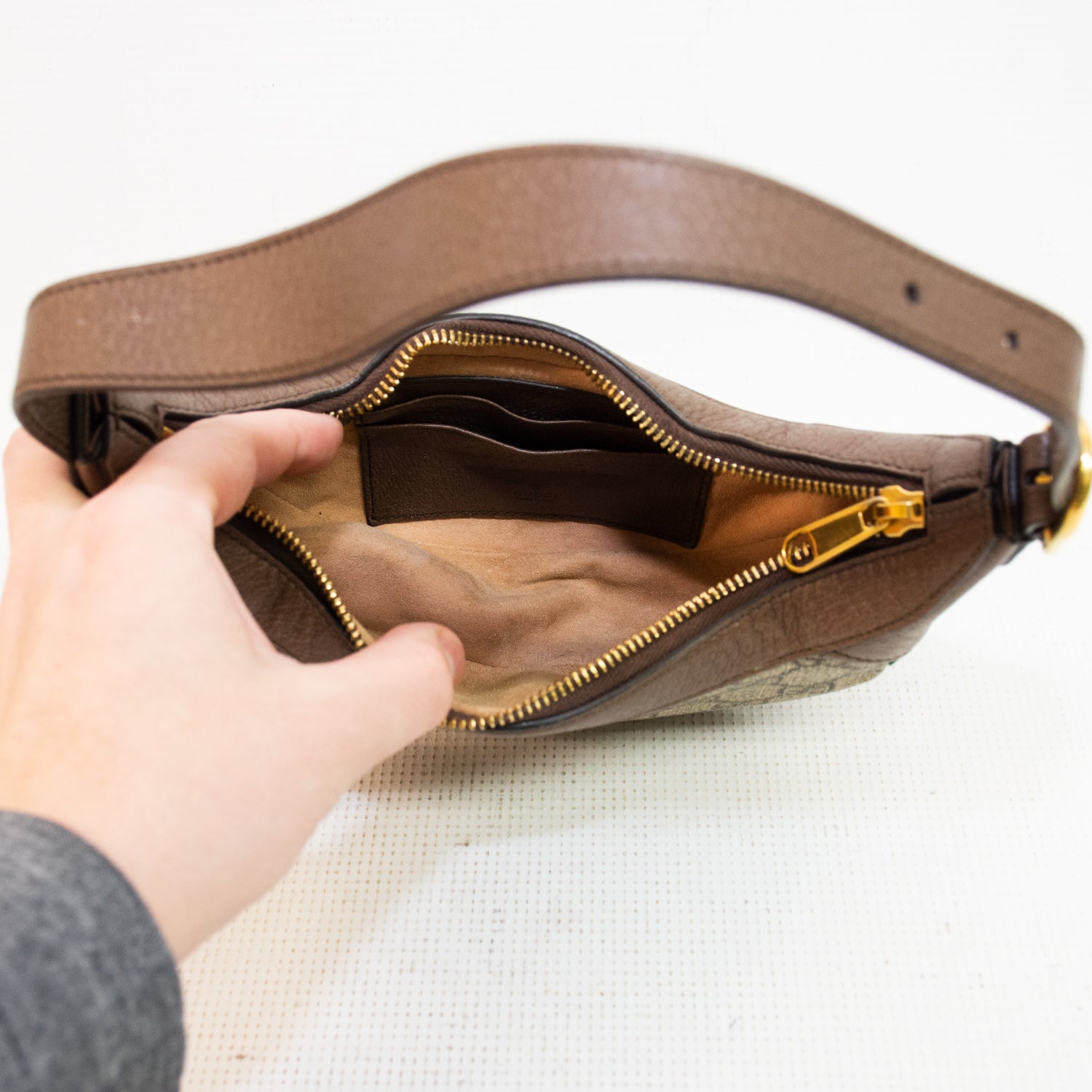 Gucci Ophidia GG Brown Mini Bag