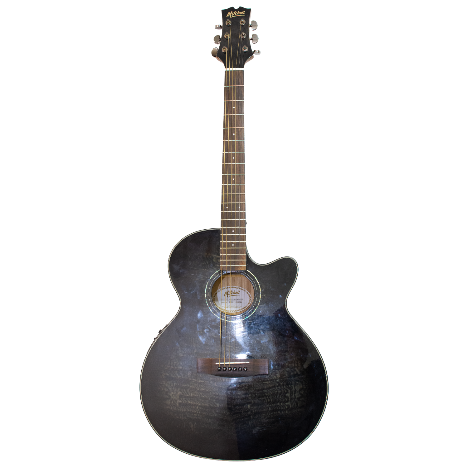 Mitchell MX-430QAB/MBK Acoustic-Electric Guitar