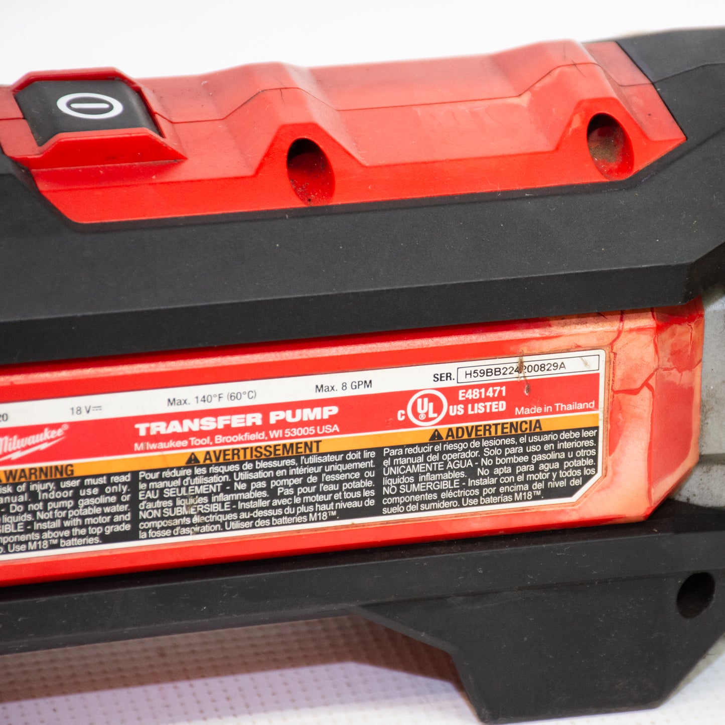 Milwaukee 2771-20 M18 Cordless Transfer Pump