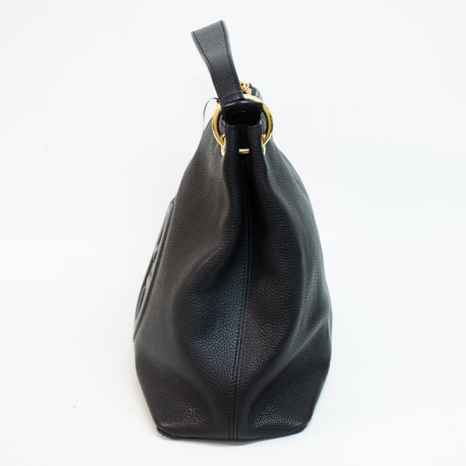 Gucci 536194 Black GG Soho Leather Hobo Shoulder Bag