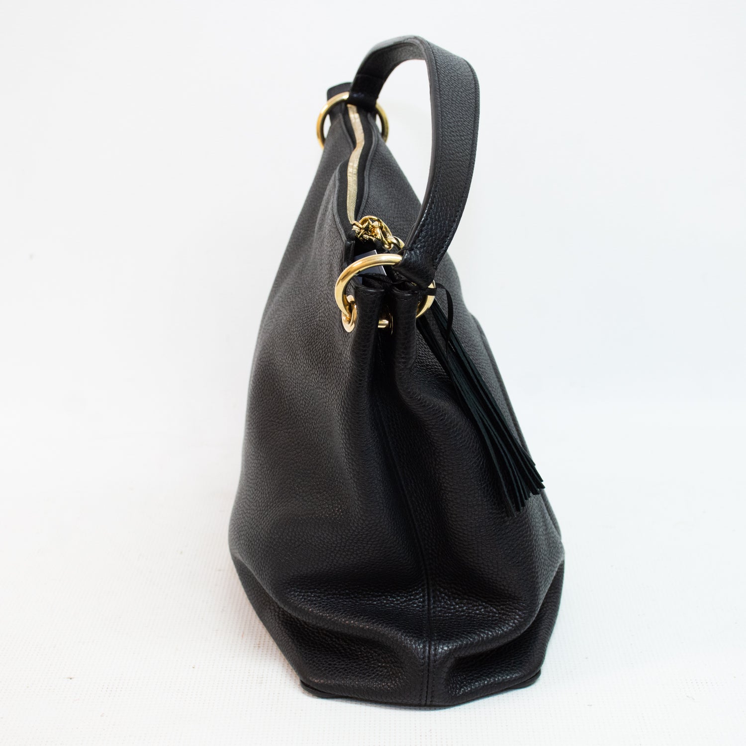 Gucci 536194 Black GG Soho Leather Hobo Shoulder Bag