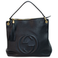 Gucci 536194 Black GG Soho Leather Hobo Shoulder Bag