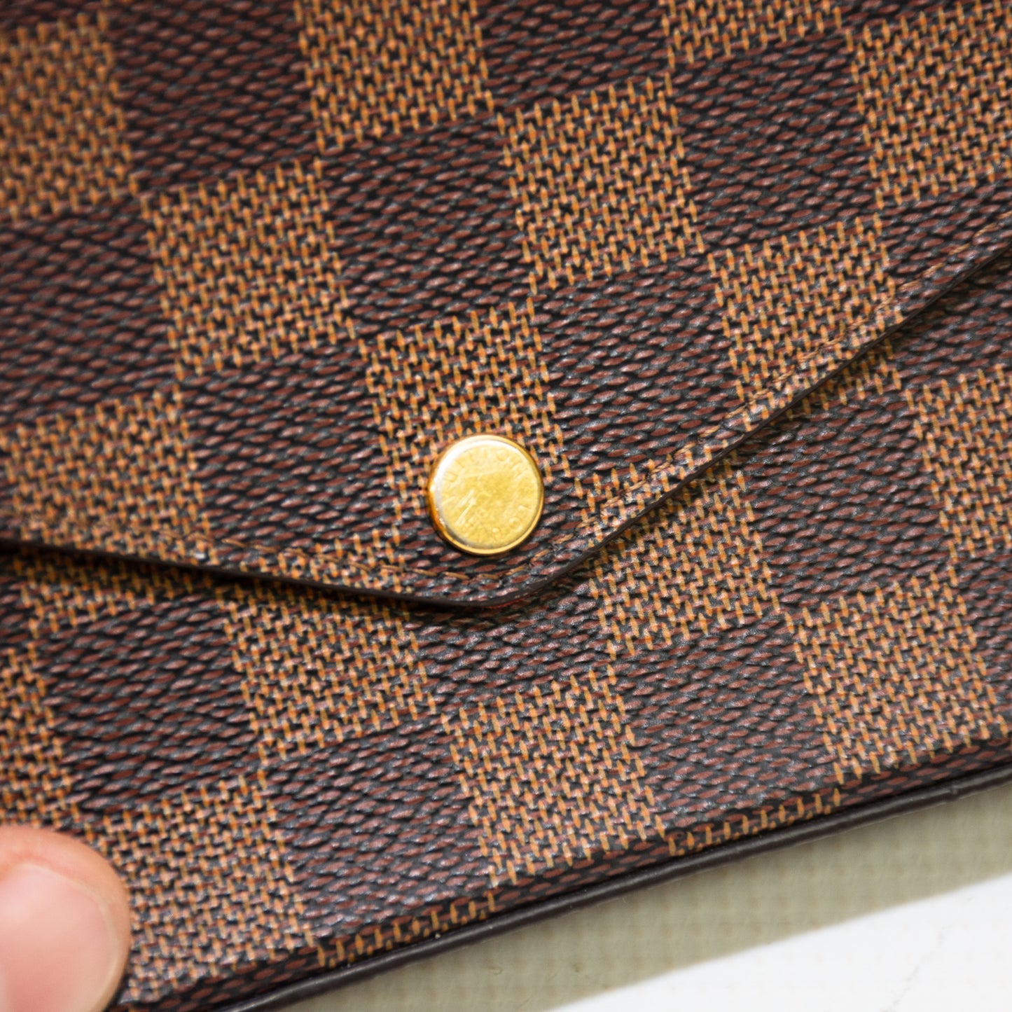 Louis Vuitton N6032 Pochette Felicie Damier Ebene Shoulder Bag