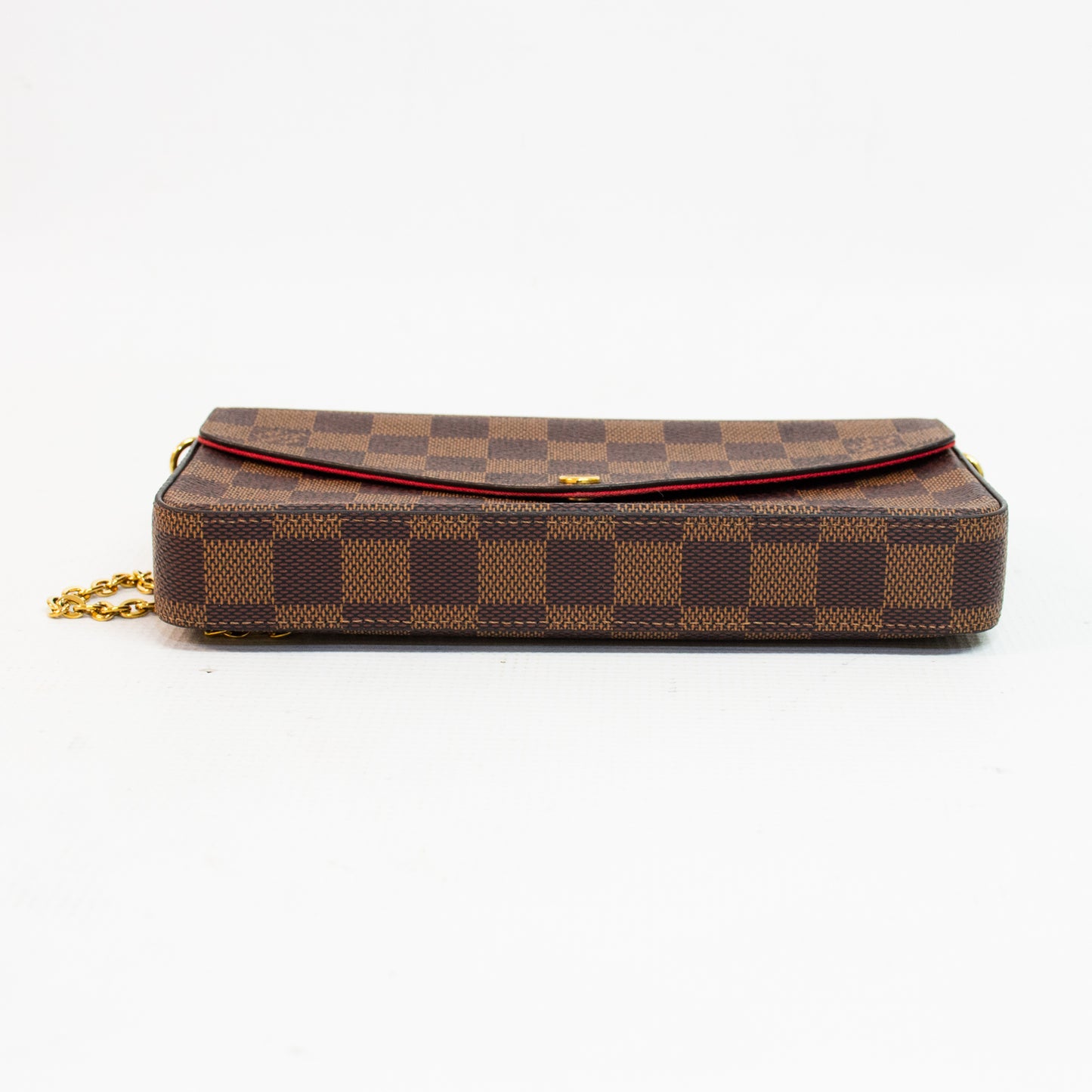 Louis Vuitton N6032 Pochette Felicie Damier Ebene Shoulder Bag