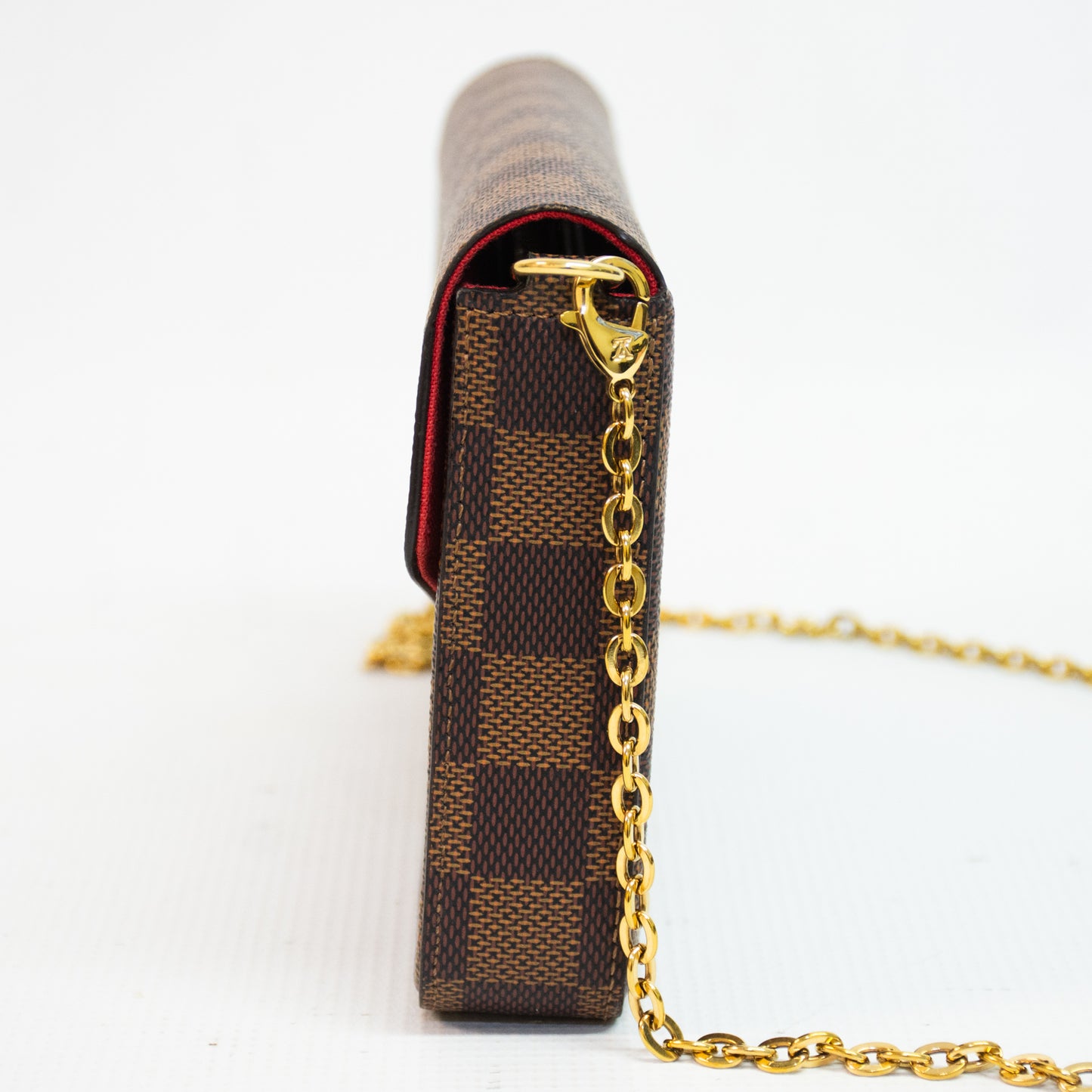 Louis Vuitton N6032 Pochette Felicie Damier Ebene Shoulder Bag