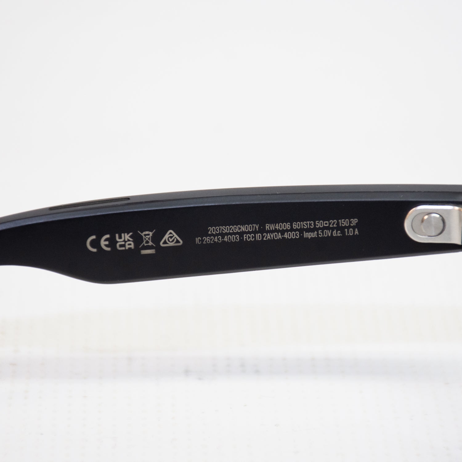 RayBan Meta Wayfarer Matte Black Sunglasses