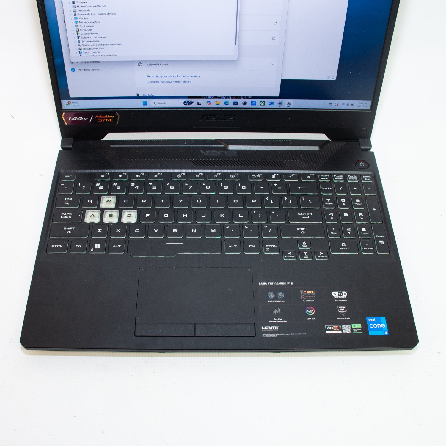 Asus TUF FX506H Gaming Laptop, 11th Gen i5-11400H @ 2.7Ghz, 16 GB Ram, 500 GB SSD, RTX 2050