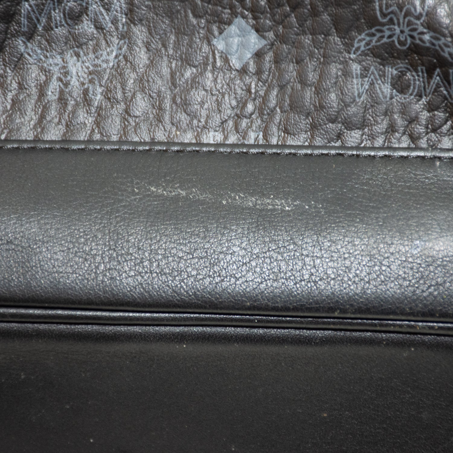 MCM Brandenburg Cognac Visetos Black Backpack