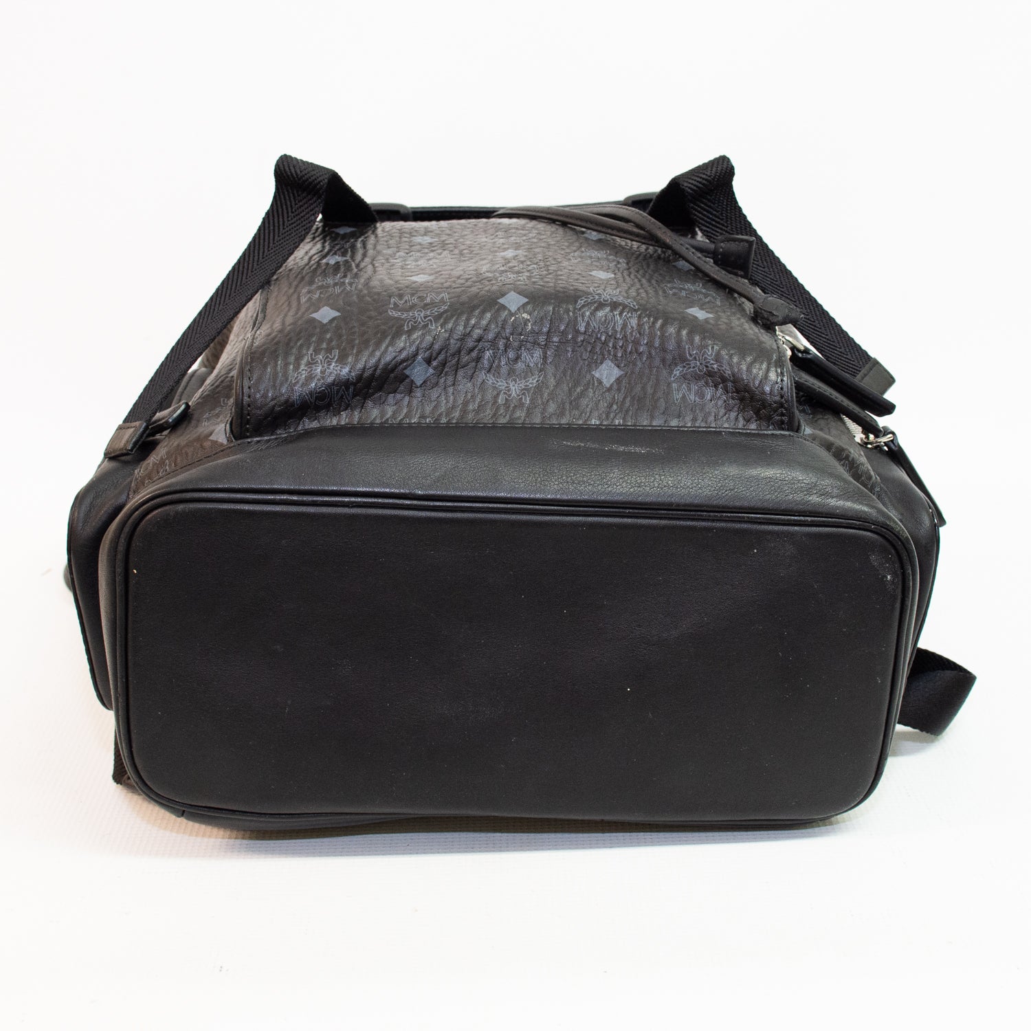 MCM Brandenburg Cognac Visetos Black Backpack