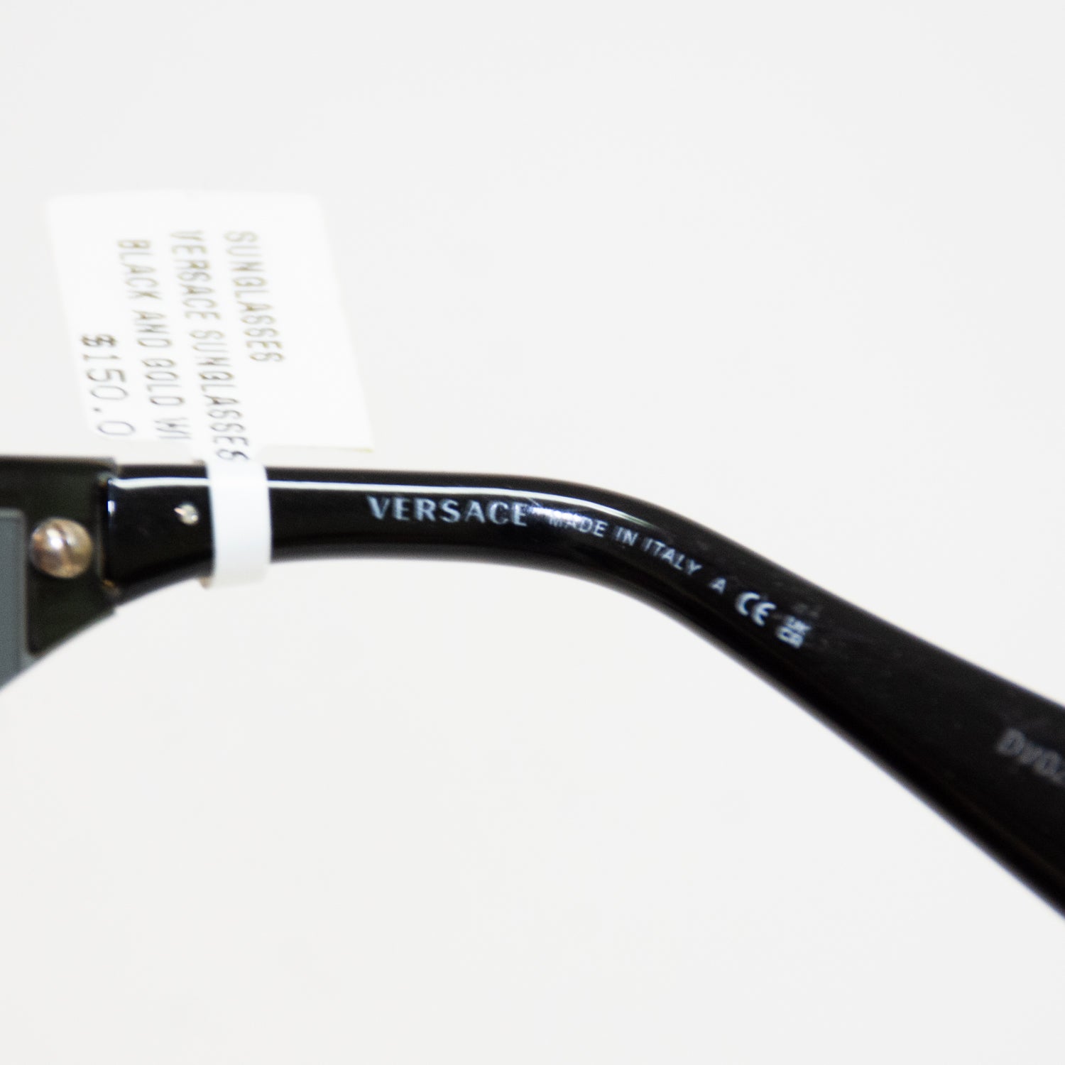 Versace 2220 Black & Gold Sunglasses